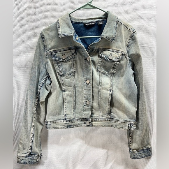 DKNY Jeans Women’s Denim Jacket Sz L - Picture 1 of 11